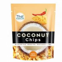 Кокосовые чипсы со вкусом острого сыра Thai Coco, 40 г