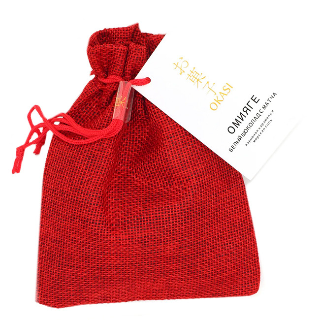 Шоколад белый с матча, карамелью и морской солью Омияге, 80 гр