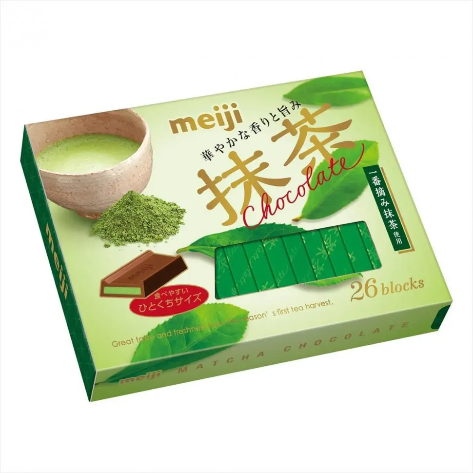 マッチャ　804040 Шоколад с матча, 120 гр, MEIJI SEIKA, Япония