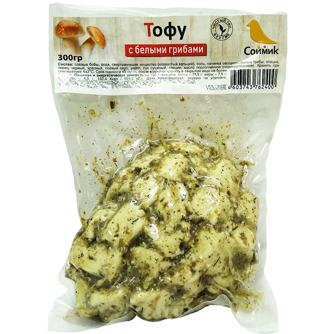 Тофу с белыми грибами, 300 г ВЫВОД
