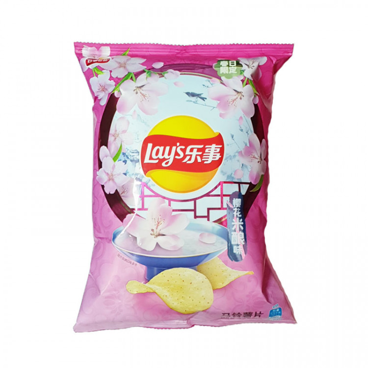 Чипсы Lay's со вкусом сакуры, 60 гВЫВОД