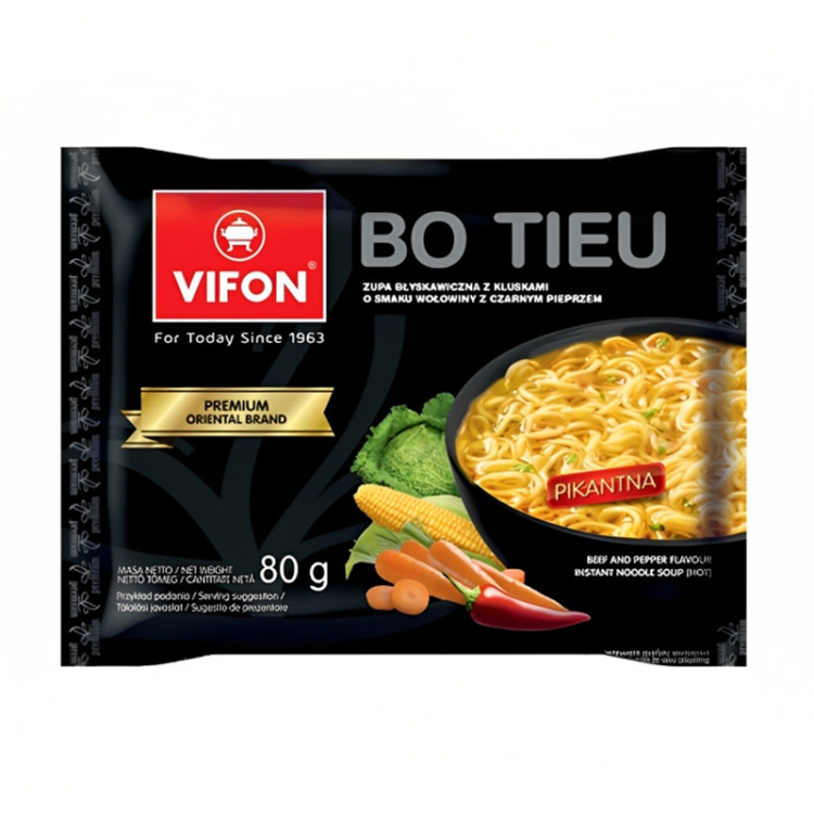 Лапша б/п Бу Тиеу Премиум VIFON пряная, м/у 80 г