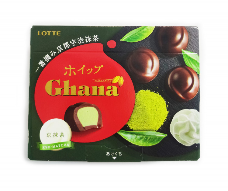 Конфеты шоколадные ГАНА Матча Lotte, 58 гр