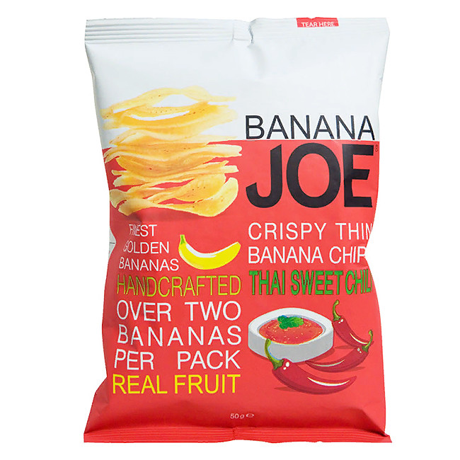Чипсы банановые со сладким перцем чили Banana Joe, 50 гр