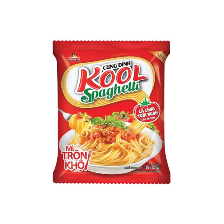 Лапша б\п Kool спагетти  со вкусом томатов и говяжьим фаршем, м/у 105 г