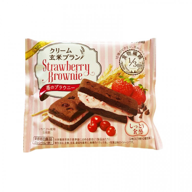 Печенье со вкусом шоколада клубники и клюквы Asahi, 70 гр