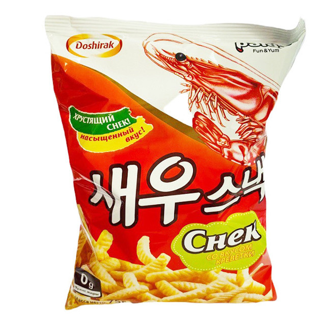 Снек со вкусом креветки Доширак, 75 г