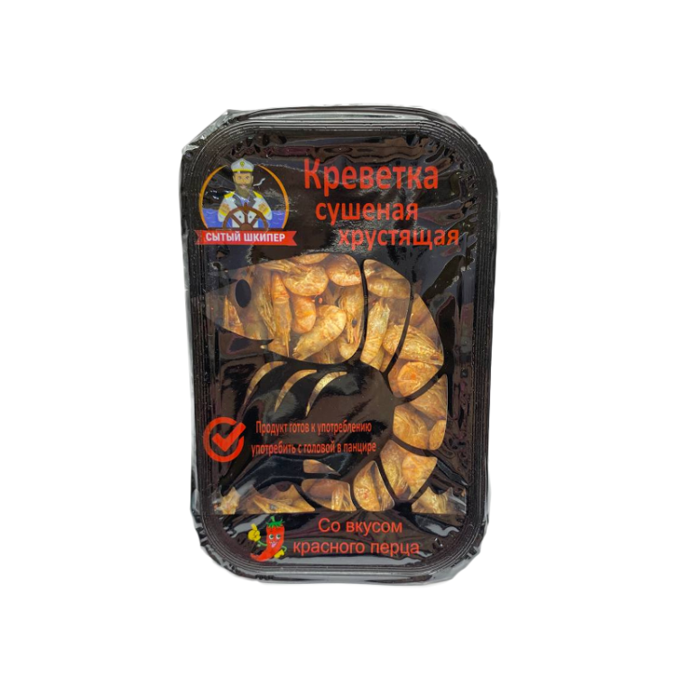 Креветка сушеная "хрустящая" острая со вкусом красного перца 25 гр