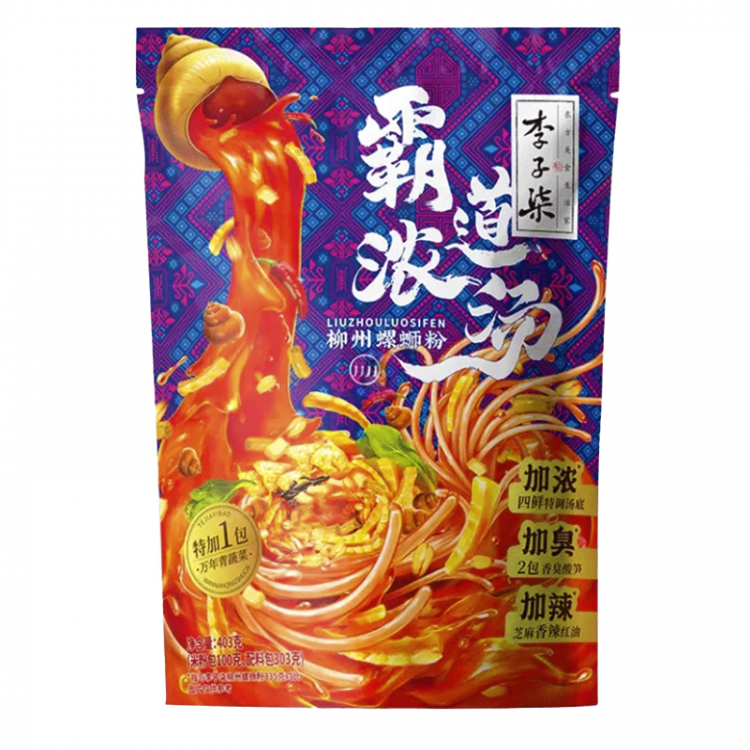 Лапша б/п Лючжоуская Острая густая, 403 г