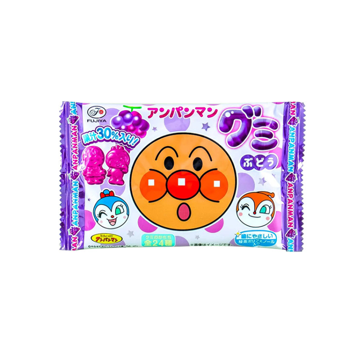 Мармелад жевательный со вкусом винограда Fujiya Anpanman, 19 г