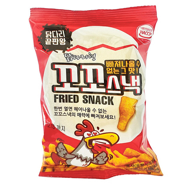 Снек хрустящий со вкусом острой курицы Kko Kko snack, 35 г