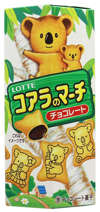 Печенье коала мач с шокол начинкой 37 гр Тай Лотте