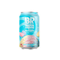 Напиток газированный Baskin Robbins Milky Soda со вкусом фруктового мороженого, 350 мл