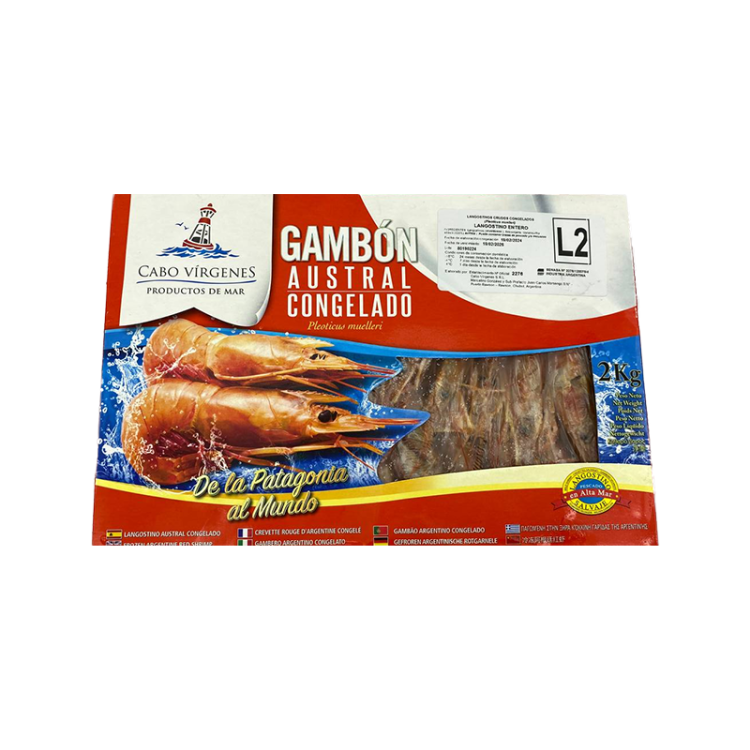 Креветки красные Аргентина (Лангустины) )21/30, 2 кг ВЫВОД