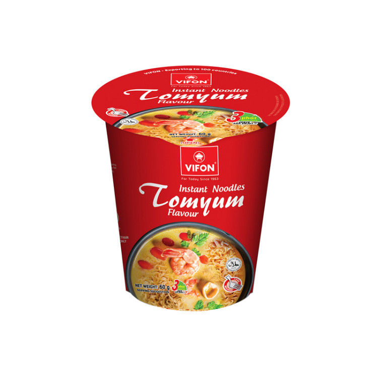 Лапша б\п со вкусом тайского Том Яма VIFON, 60 г