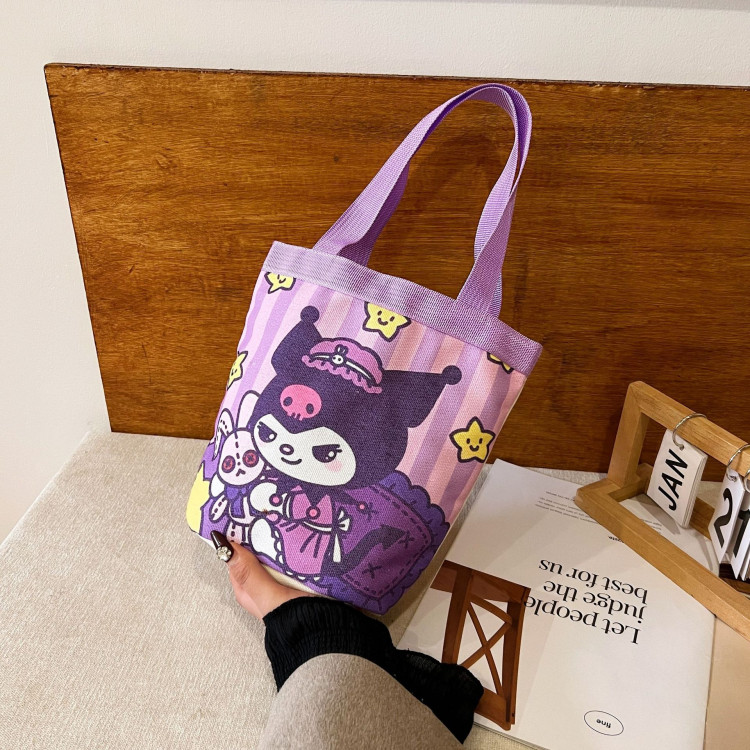 Сумка шоппер фиолетовый Kuromi