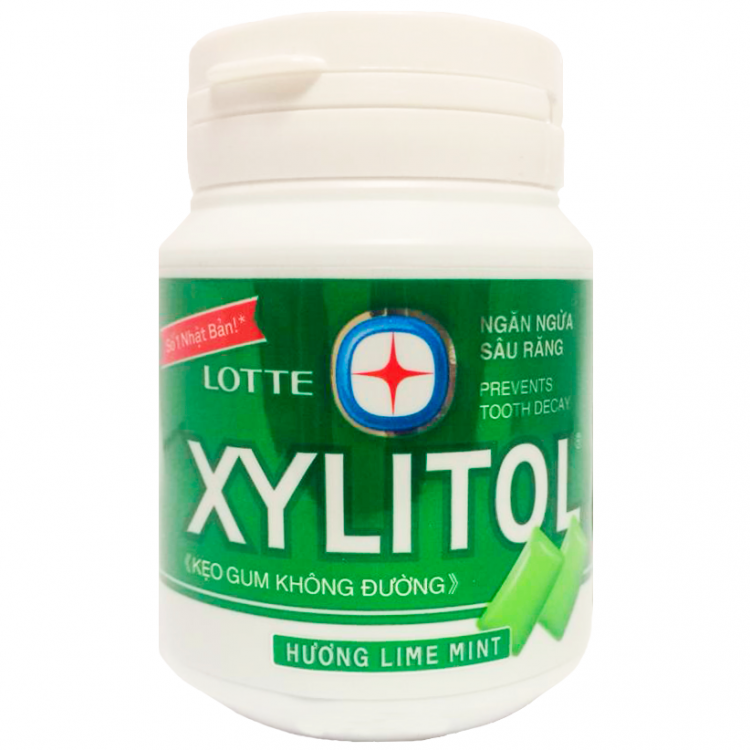 Жевательная резинка Xylitol Lime Mint лайм и мята, 58 г