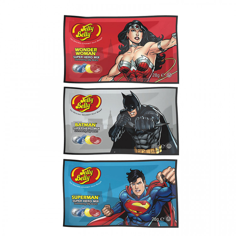 Драже жевательное Jelly Belly ассорти Super Hero Mix, 28 гр