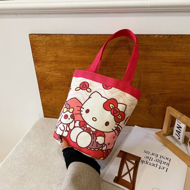 Сумка шоппер Hello Kitty красный