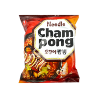 Лапша б/п Champong со вкусом морепродуктов (острая), 124 г