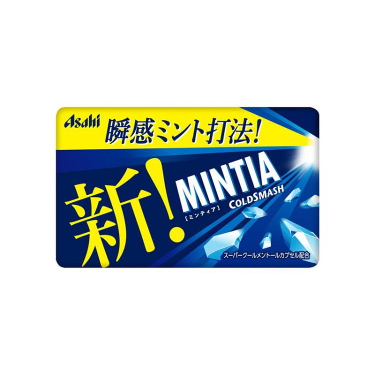 Конфеты мятные охлаждающие MINTIA "COLD SMASH ", 50 шт., 7 г, ASAHI, Япония