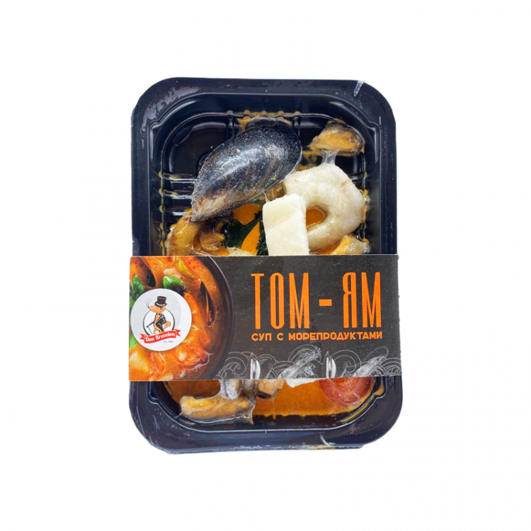 Суп "Том Ям" с морепродуктами с/м  Don Kreveton, 190 г