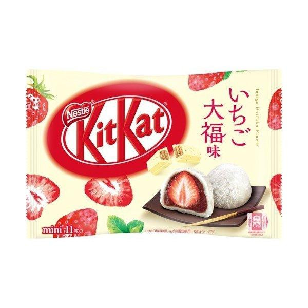 Шоколад Kit Kat со вкусом клубничного моти, 140 гр