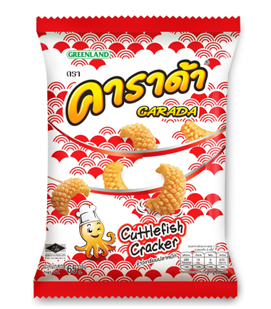 Крекеры рисовые с натуральной каракатицей Carada, 65 гр
