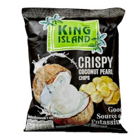 Кокосовые чипсы KING ISLAND из сердцевины пророщенного кокоса, 40 гр