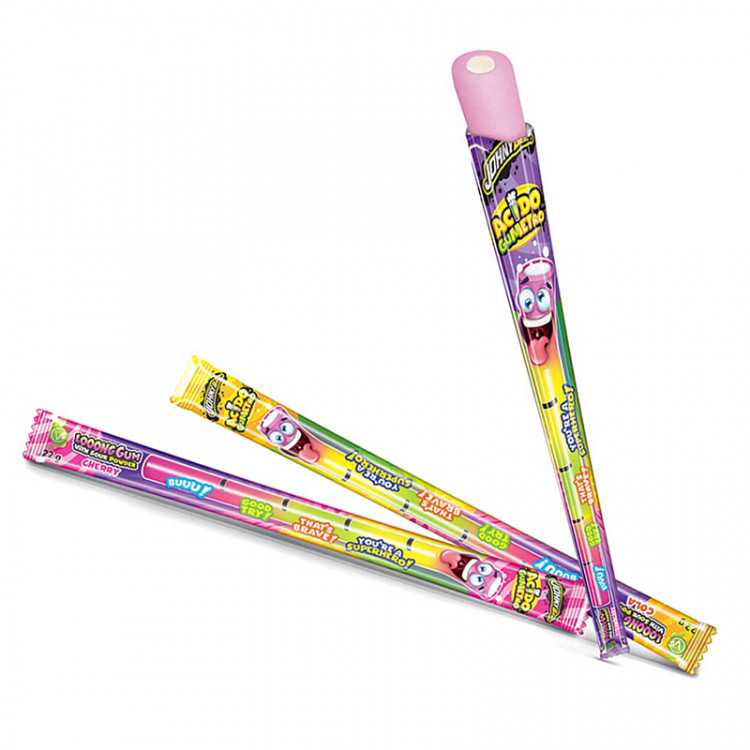 Жевательная резинка 3 вида вкусов+кислый порошок, 22 гр