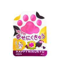 Жевательные мармелад "Счастливые лапки" в форме кошачьих лапок со вкусом винограда, 30 гр, Япония