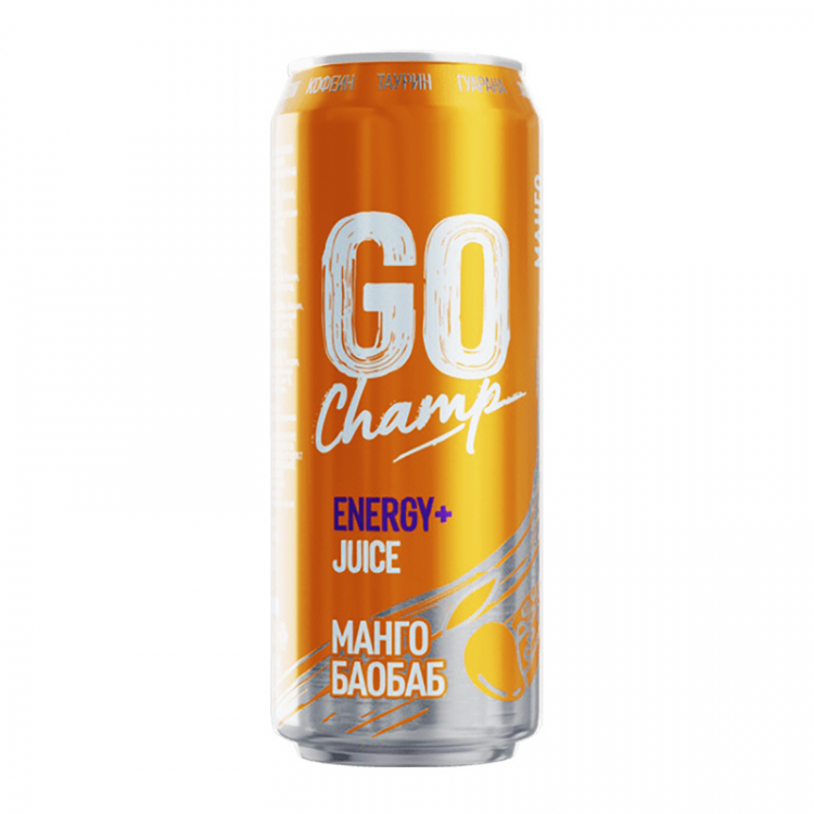 Энергетический напиток Go Champ Манго-Баобаб, 450 мл
