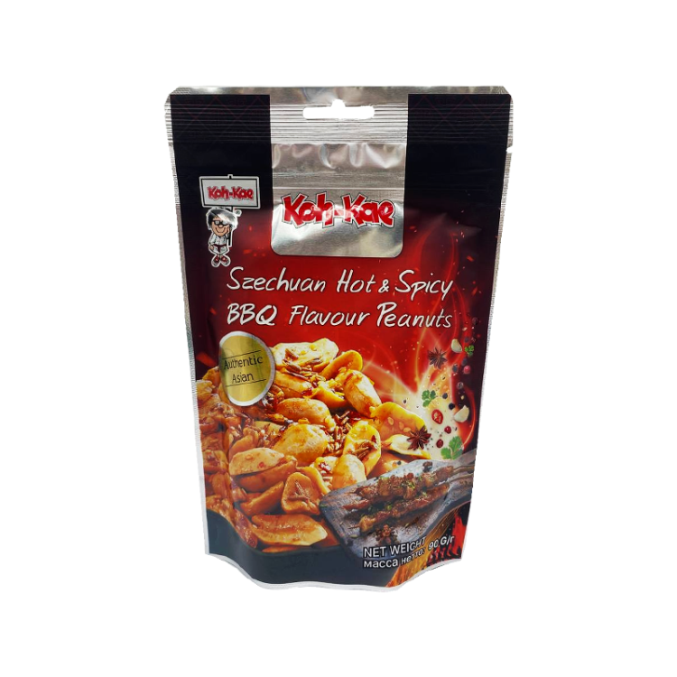 Арахис обжаренный со вкусом сычуаньского пряного соуса барбекю "Koh-Kae", 90 г