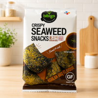 Снек из морской капусты со вкусом барбекю CJ Bibigo, 5 гр