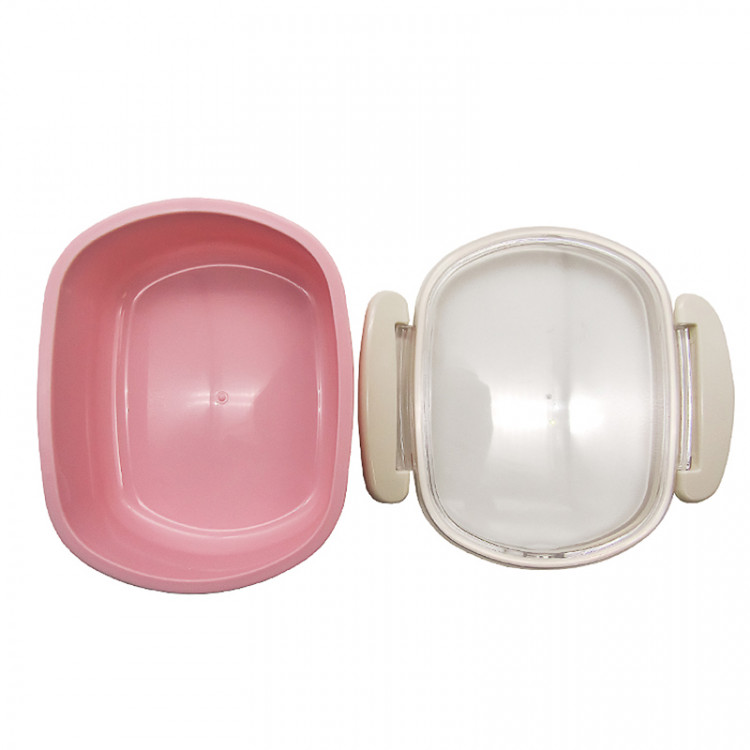 Контейнер ланч-бокс для еды (роз./сер.) Kokubo, 1 шт Япония