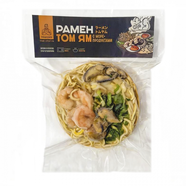 Рамен том ям с морепродуктами заморож. Thai Chef, 400 г