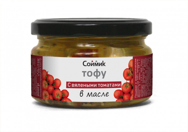 Тофу в масле с вялеными томатами, 200 гр
