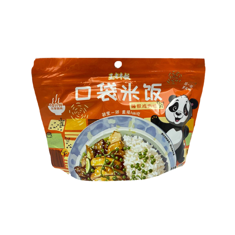 Рис быстрого приготовления со вкусом курицы с перцем Kouda Mifan, Китай, 155 г