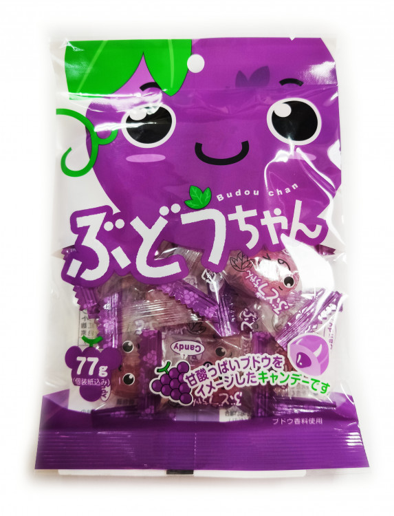 Леденцы со вкусом винограда Kawaguchi, 77 гр