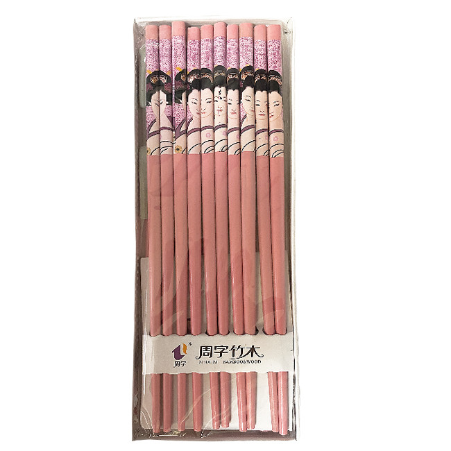 Палочки бамбуковые КРАСНЫЕ Премиум, 5  пар