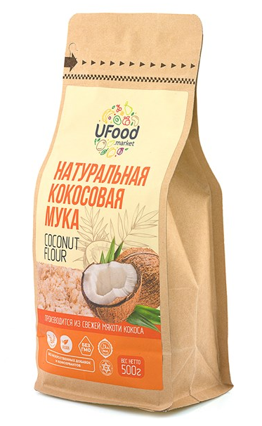 Кокосовая мука натуральная UFood market, 500 грВЫВОД