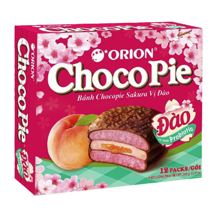 Печенье Choco Pie Сакура с персиком, 360 г