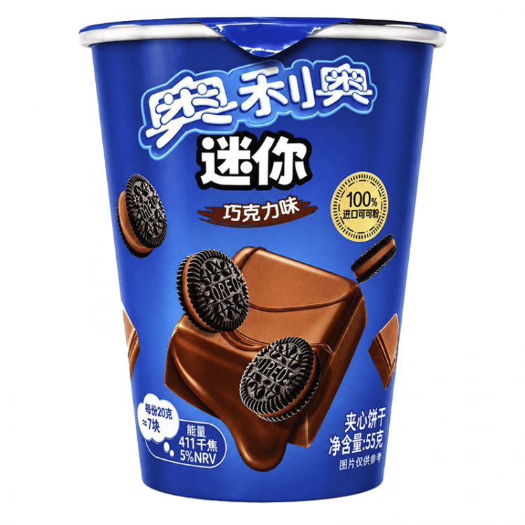Печенье Oreo мини с шоколадным кремом, стакан, 55-61,3 г
