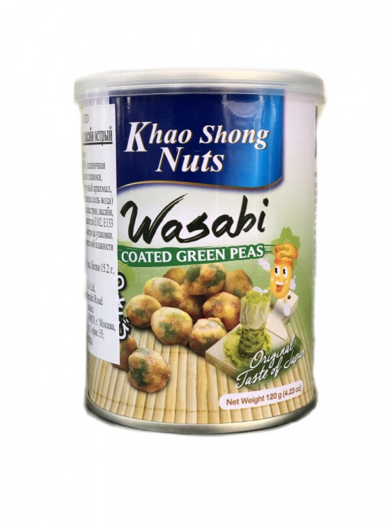 Зеленый горошек с васаби, 120 г
