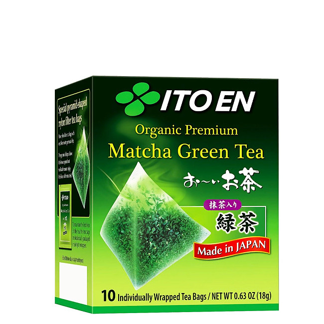 Чай ITOEN Органический Премиум с добавление Матча, 10 пак, 18 гр ВЫВОД