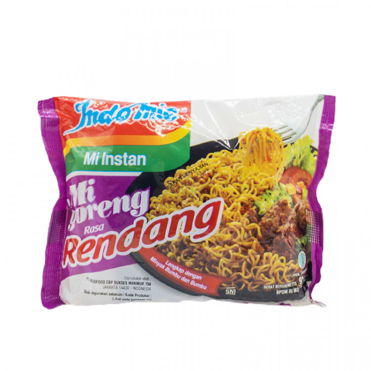 Лапша б/п Mi Goreng со вкусом блюда Ренданг, м/у, 91 г