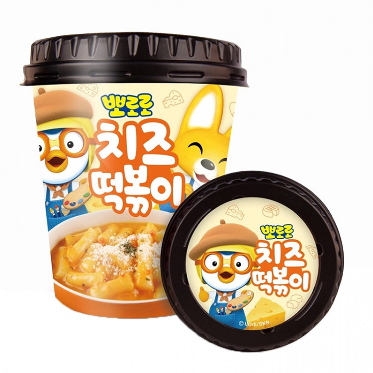 Палочки рисовые со вкусом сыра Пороро Ттеокбокки, 110 г