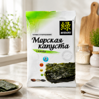 Морская капуста обжаренная с васаби Мидори 5 гр