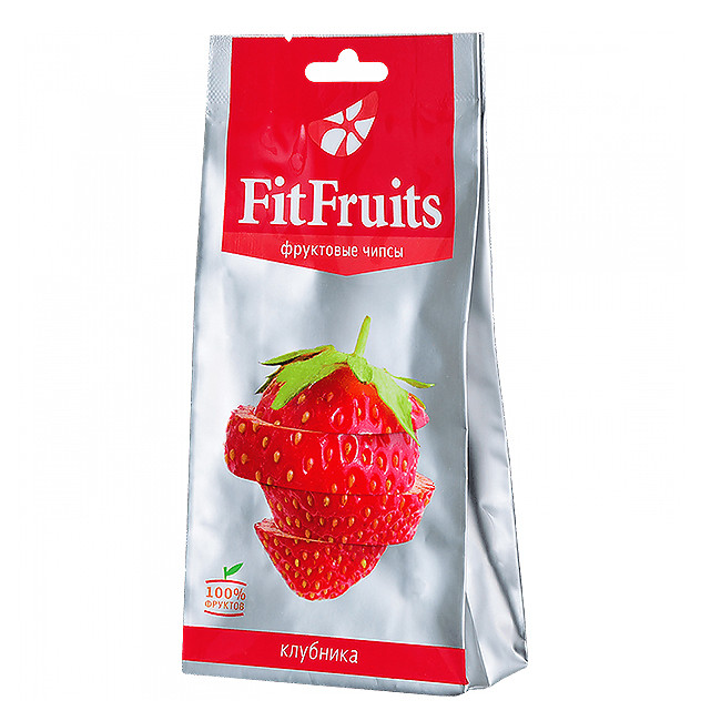 Фруктовые чипсы FitFruits Клубника 20 гр