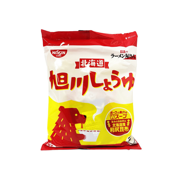 Лапша б\п Рамен с соевым соусом Асахикава "Ниссин", 88 гр